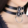 Joy Jewels Ras de cou Tri Rings Noir